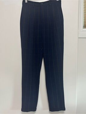twik Blue Pinstripe Dress Pants